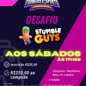 Desafio Stumble Guys – Aos sábados – 3 rodadas